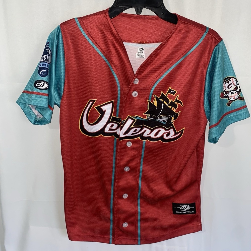 Columbus Clippers Jersey Youth Kids Medium‎ Veleros MiLB Baseball OT Sports